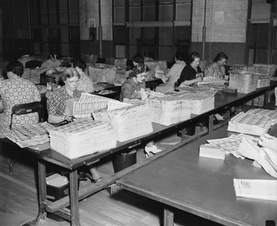 Bureau Of Engraving Workers (s/hvitt bilde) av Unbekannt