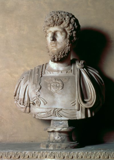 Byste av Lucius Aurelius Verus, romersk, 2. århundre (marmor) av Unbekannt