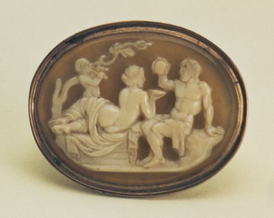 Cameo av Bacchus og Ariadne, italiensk av Unbekannt