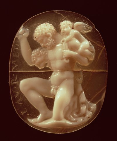 Cameo av Hercules erobret av Amor av Unbekannt