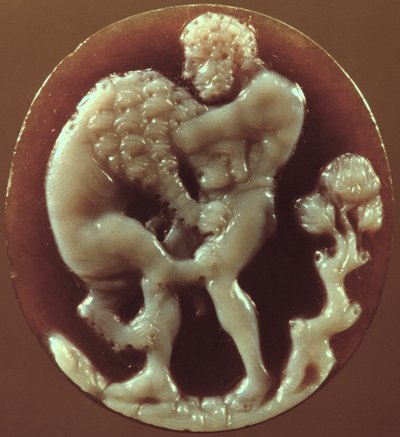 Cameo av Hercules og Nemean Lion av Unbekannt