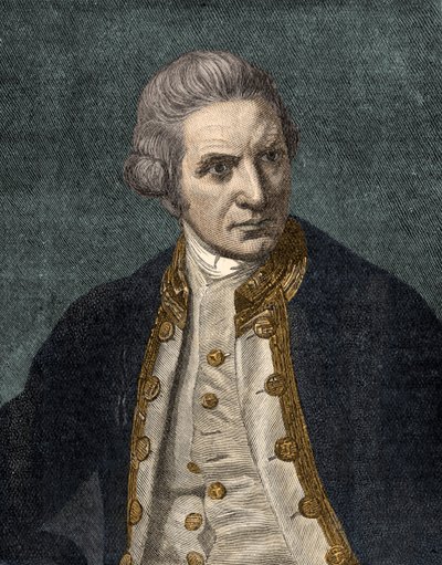 Kaptein James Cook - portrett av Unbekannter Künstler