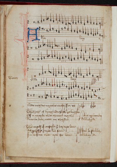 Carol for the Nativity: 'Alleluia: Now we mirthes make' av Unbekannter Künstler