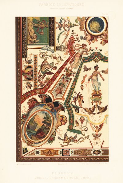 Takmaleri i Uffizi-galleriet, Firenze av Unbekannter Künstler