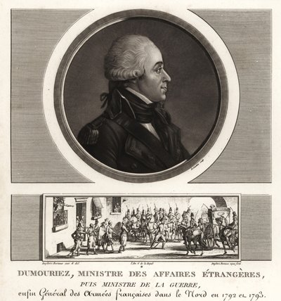 Charles-Francois du Perier Dumouriez, fransk general under de franske revolusjonskrigene av Unbekannt