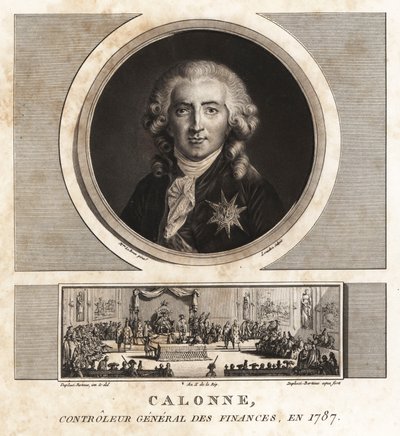 Charles Alexandre de Calonne, generalkontrollør for finanser av Unbekannt