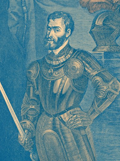 Charles V (1500-58) (gravering) av Lancelot Volders