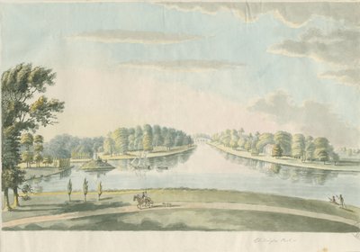 Chillington Park - Pool: vannfargemaleri, nd [c 1820] av Unbekannt