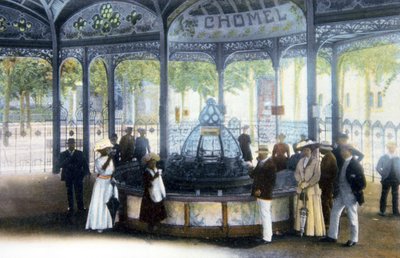 Chomel-kilden i Vichy, ca. 1910 (postkort) av Unbekannter Künstler