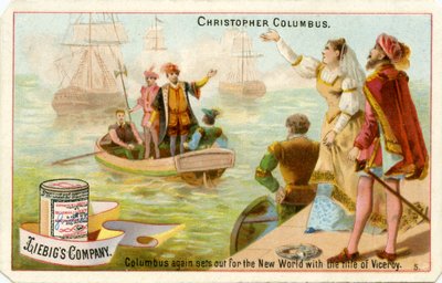 Kristoffer Columbus#39; andre reise over Atlanterhavet av Unbekannter Künstler