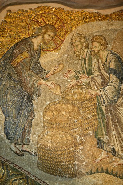 Church of St. Saviour of Chora. Jesus og brødet Istanbul Turquie av Unbekannt