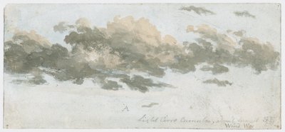 Cirrocumulus, skystudie, ca. 1803–1811 av Unbekannter Künstler