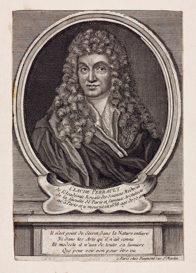 Claude Perrault , fransk arkitekt, vitenskapsmann og lege, ca 1660-tallet av Unbekannt