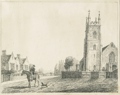 Colwich Church: Federzeichnung, 1833 von Unbekannt