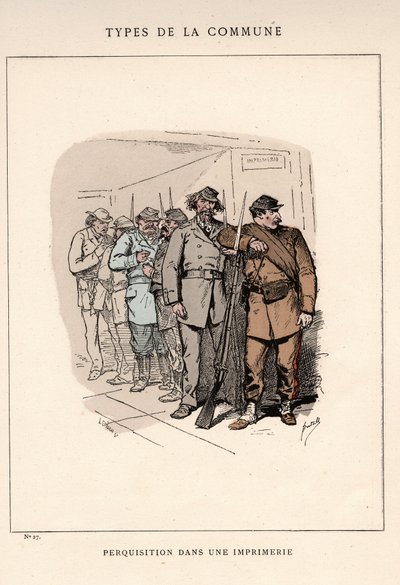 Paris Commune: SØK følger I ET TRYKK (27) i "" Les Communeux av Unbekannt