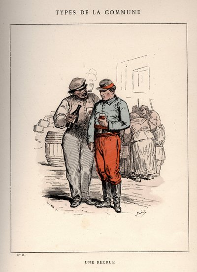 Paris Commune: kostyme fra UNE RECIRUE (15) i "" Les Communeux av Unbekannt