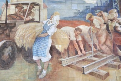 Kommunistisk mosaikk av Max Lingner, Berlin, Tyskland av Unbekannt