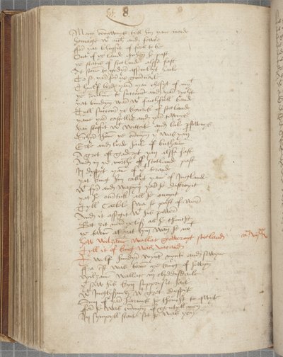 Kopi av Chronicle Andrew of Wyntoun, Fol 319 verso, ca. 1550 (blekk på papir) av Unbekannt