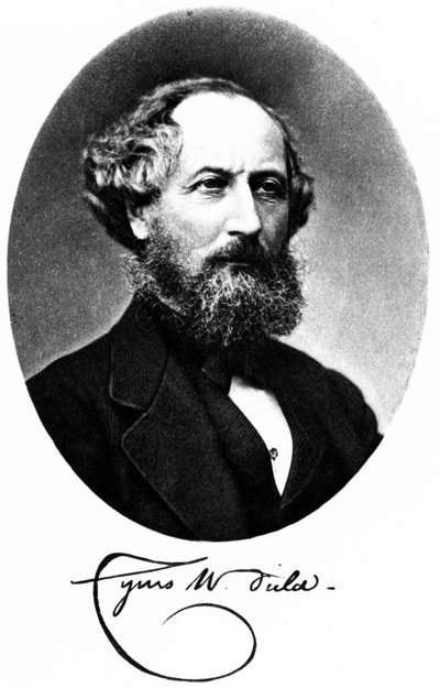 Cyrus W Field , amerikansk finansmann og gründer, ca 1875 av Unbekannt