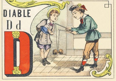 D: djevelen - Games Alphabet, ca. 1890 (illustrasjon) av Unbekannt