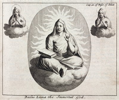Dalai Lama den udødelige Gud, ca 1700 av Unbekannt