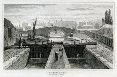 Dobbel lås, Regent's Canal av Unbekannt