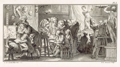 Tegneklasse, illustrasjon fra 