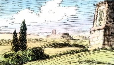 Tegning av Goethe av Unbekannter Künstler