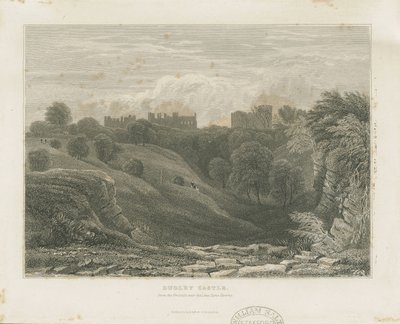 Dudley Castle: stålgravering, og [1800-tallet] av Unbekannt