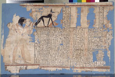 Egypt: Papyrus fra det 19. dynastiet i navnet til Praemheb. Middelhavets arkeologiske museum, Marseille av Unbekannter Künstler