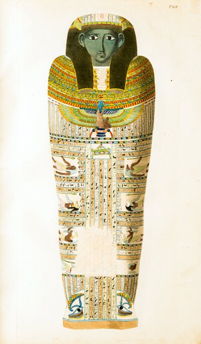 Egyptian Sarcophagus - Illustrasjon fra Atlas of Egypt av Unknown