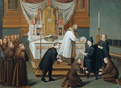 Et medlem av House Este trekker seg fra en religiøs orden av Unbekannter Künstler