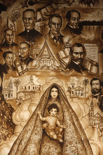 Hermitage-veggmaleriet, freskomaleri i Ermita de la Caridad-kirken, Miami, Etats-Unis av Unbekannt