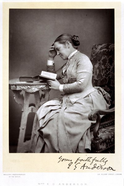 Elizabeth Garrett Anderson, lege, ca 1880-tallet av Unbekannt