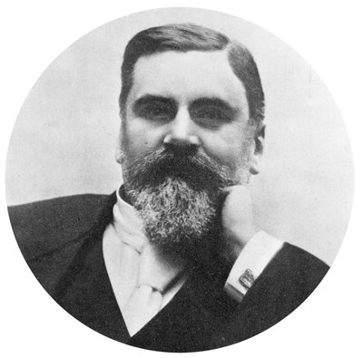 Emile Levassor, fransk bilprodusent, ca 1885 av Unbekannt