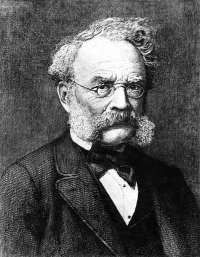 Ernst Werner von Siemens , tysk elektroingeniør og oppfinner, ca 1880 av Unbekannt