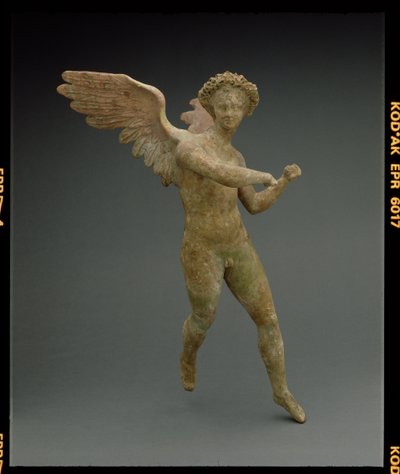Eros i flukt, figur laget på Myrina i Lilleasia gresk, hellenistisk periode, ca. 150-100 f.Kr. (terrakotta) av Unbekannt