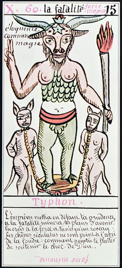 Skjebne, tarotkort, fransk av Unbekannt