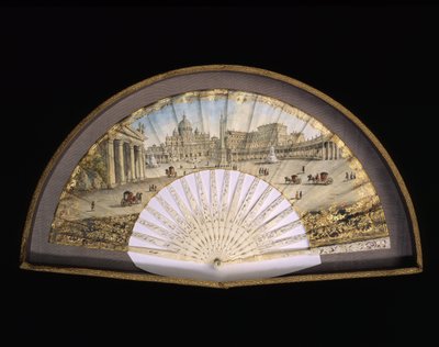 Gjerdemodell i gullinnbundet papir dekorerer et gouache-maleri som representerer destinasjonene til Grand Tour, vanligvis en praktisk reise av kunstnere og intellektuelle fra 1700- og 1800-tallet i middelhavslandene under deres ungdom for deres av Unbekannt