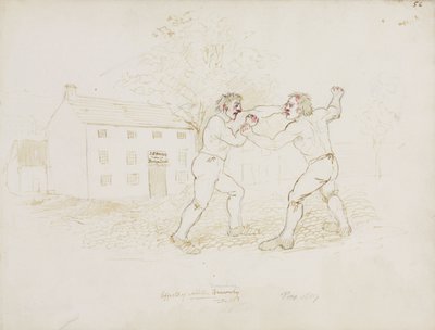 Fighting, Northumberland, ca 1805-1820 av Unbekannt
