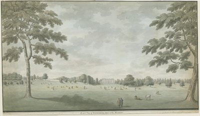 Fisherwick Hall: vannfargemaleri, nd [1786] av Unbekannt