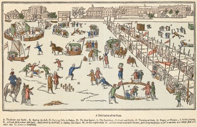 Frostmesse på Themsen av Unbekannter Künstler
