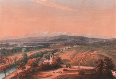 Generell utsikt over slagmarken i Magenta, Lombardia av William M. Timlin