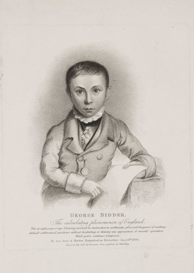 George Parker Bidder, matematiker, ingeniør og vidunderbarn av Unbekannt