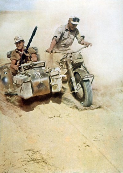 Tyske soldater (Afrikakorps) under Libya-kampanjen av Unbekannter Künstler