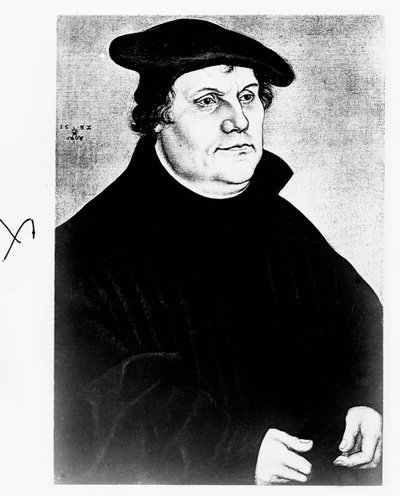 Den tyske reformatoren Martin Luther av Unbekannter Künstler