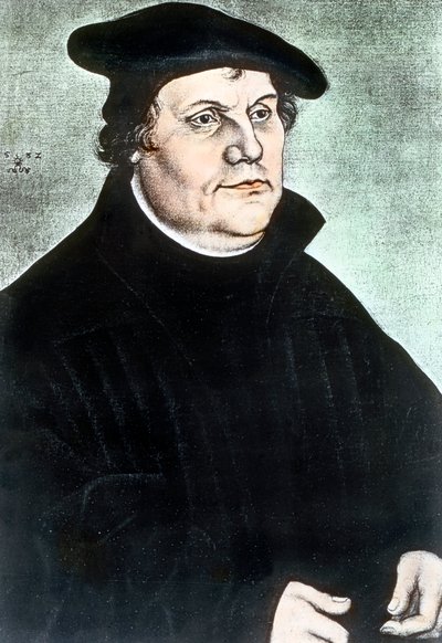 Den tyske religiøse reformatoren Martin Luther av Unbekannter Künstler