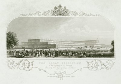 Stor utstilling 1851 The Crystal Palace, London av Unbekannt