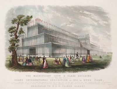 Stor utstilling 1851 The Crystal Palace, London av Unbekannt