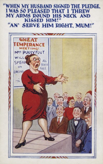 Great Temperance Meeting (farge litho) av Unbekannt